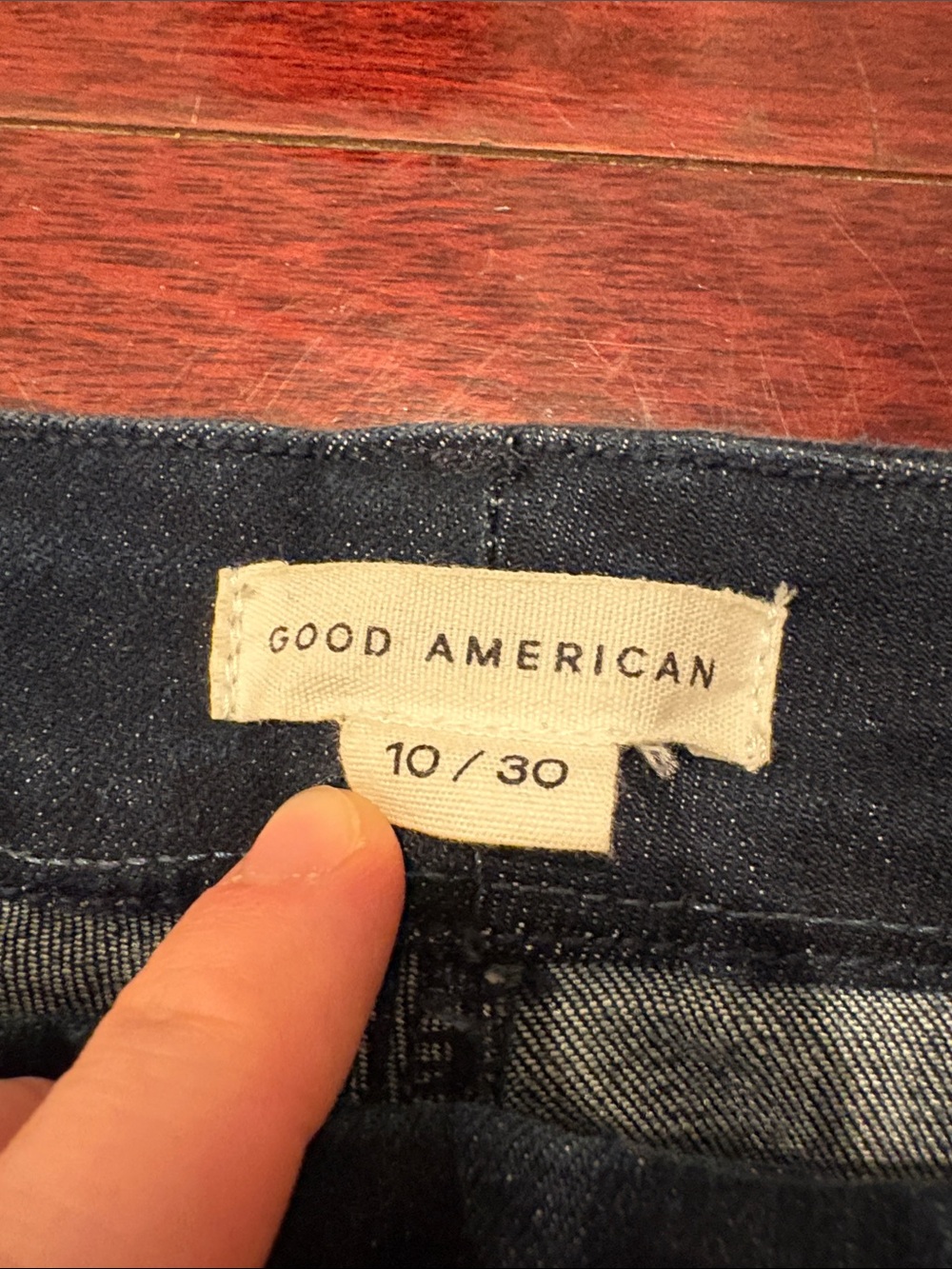 Good American Dark Navy Women’s Size 10 | 30 R Good Legs Straight Blue Jeans - Picture 2 of 9